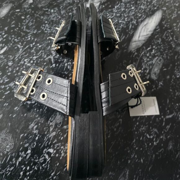 BRAND NEW BRAND NEW GIASONE BUCKLE TWO-STRAP SANDALS - Picture 11 of 15